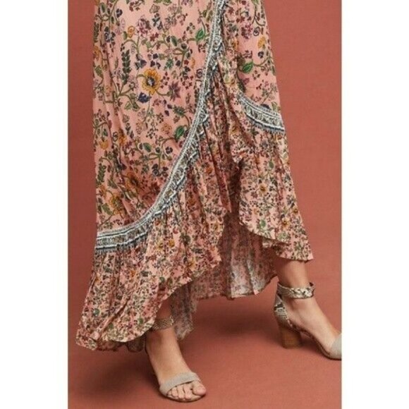 Farm Rio Women's Size Small Maxi Long Wrap Dress - Picture 3 of 9